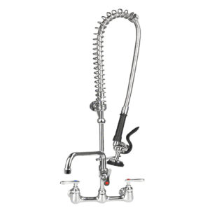 36 Inch Commercial Kitchen Sink Faucet with Pull Down Pre-Rinse Sprayer
