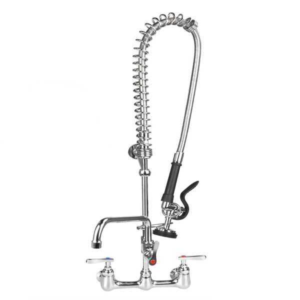 36 Inch Commercial Kitchen Sink Faucet with Pull Down Pre-Rinse Sprayer